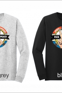 Unreal Bluegrass Pick peace long sleeve tee