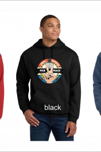 Unreal Bluegrass Pick peace hooded sweatshirt