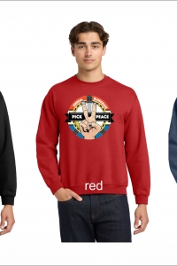 Unreal Bluegrass Pick peace crew sweatshirt